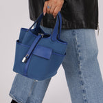 Hermès 2022 Bleu France Cargo Picotin 18 - FashioNica