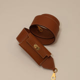 Hermès 2022 Gold Epsom and Swift Kelly Pocket Bag Strap - FashioNica