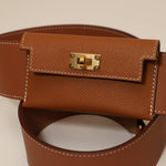 Hermès 2022 Gold Epsom and Swift Kelly Pocket Bag Strap - FashioNica