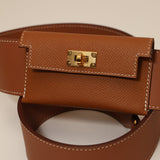 Hermès 2022 Gold Epsom and Swift Kelly Pocket Bag Strap - FashioNica