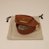 Hermès 2022 Gold Epsom and Swift Kelly Pocket Bag Strap - FashioNica