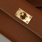 Hermès 2022 Gold Epsom and Swift Kelly Pocket Bag Strap - FashioNica