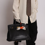 Hermès 2022 Milo Lambskin and Shearling Buddy Bag Charm - FashioNica