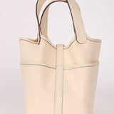 Hermès 2022 Nata Toile Goeland Swift Cargo Picotin 18 PHW - FashioNica