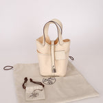 Hermès 2022 Nata Toile Goeland Swift Cargo Picotin 18 PHW - FashioNica