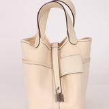Hermès 2022 Nata Toile Goeland Swift Cargo Picotin 18 PHW - FashioNica