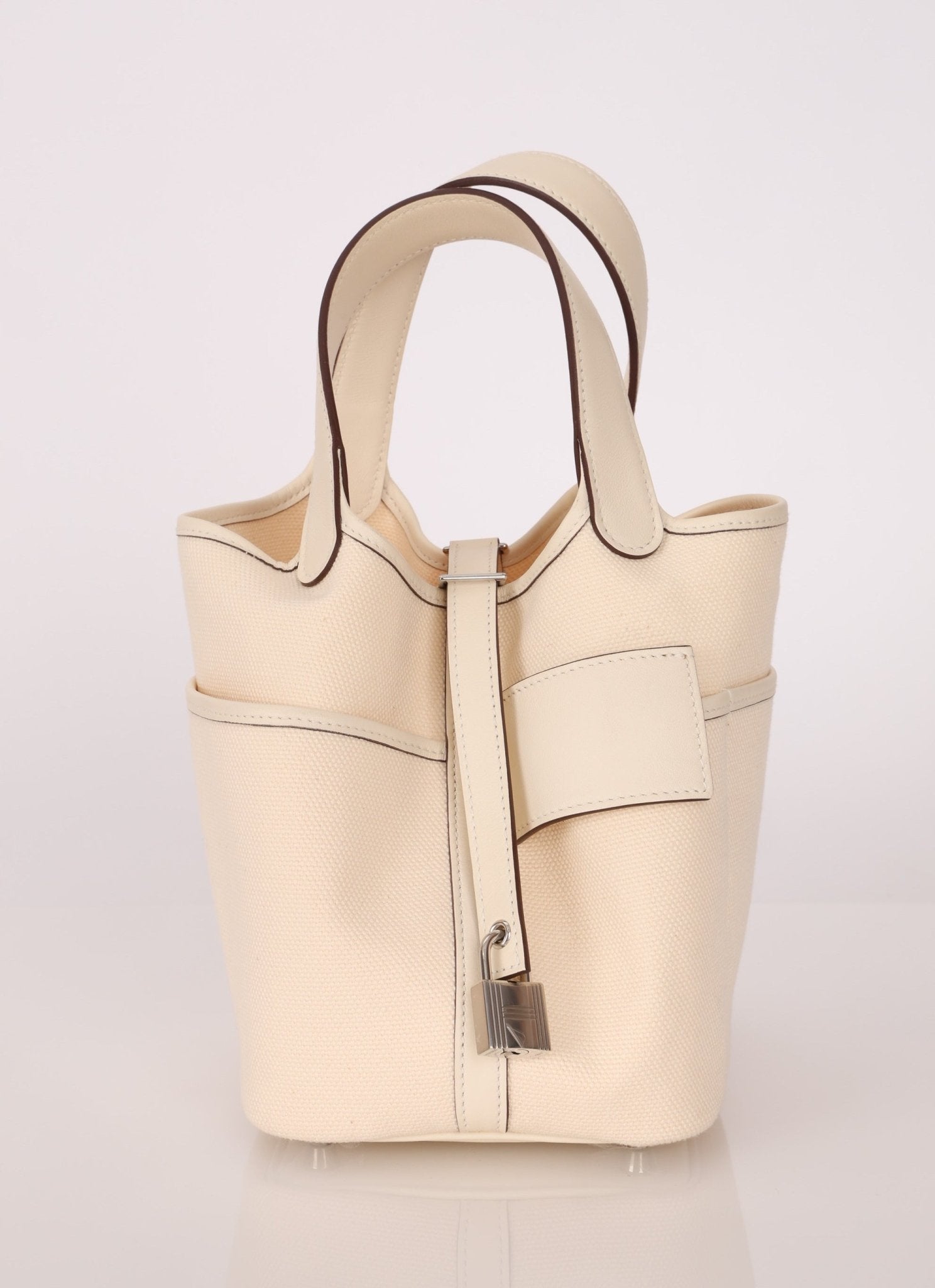 Hermès 2022 Nata Toile Goeland Swift Cargo Picotin 18 PHW - FashioNica