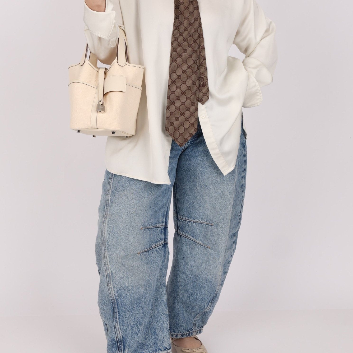 Hermès 2022 Nata Toile Goeland Swift Cargo Picotin 18 PHW - FashioNica