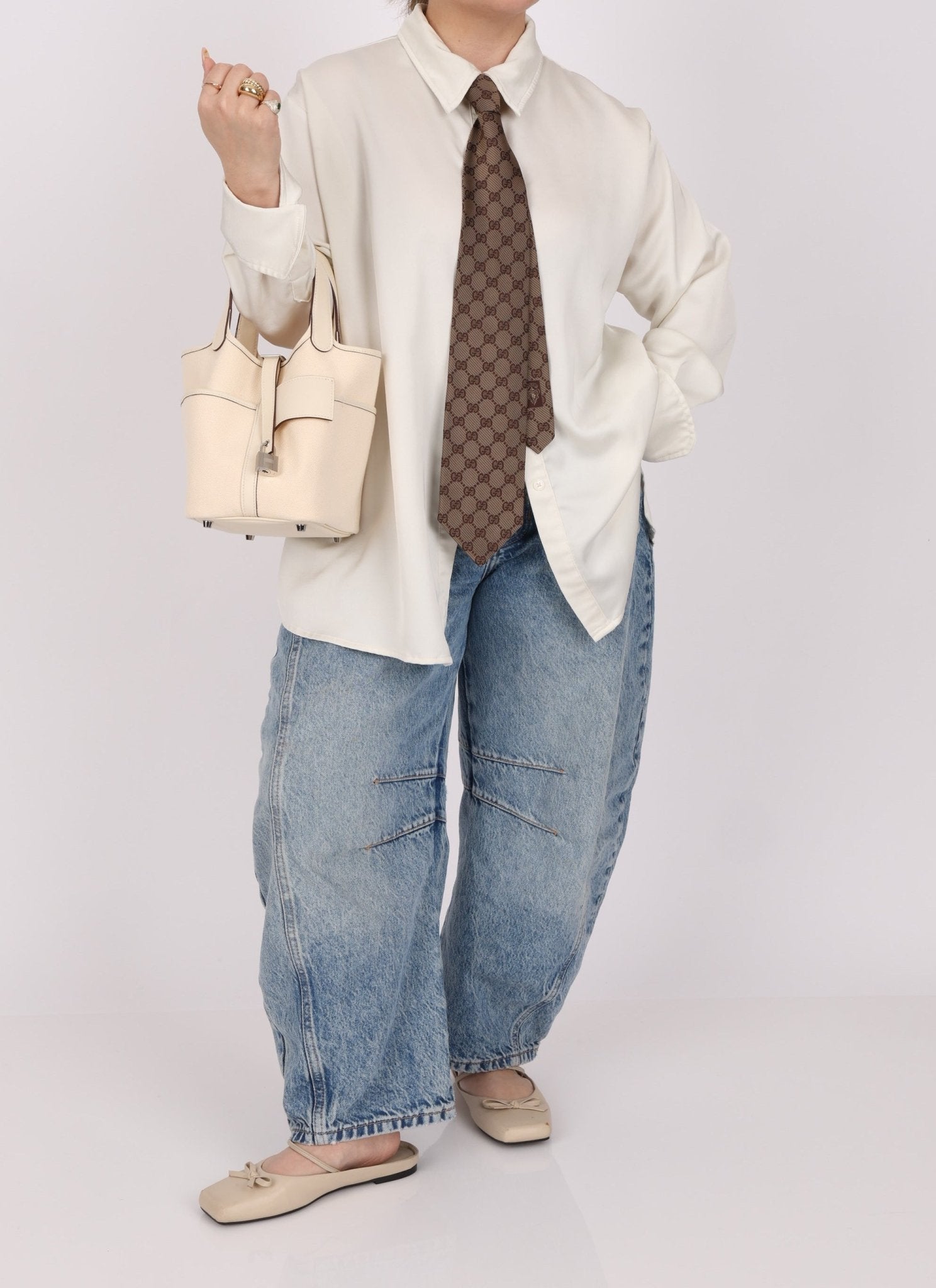 Hermès 2022 Nata Toile Goeland Swift Cargo Picotin 18 PHW - FashioNica