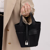 Hermès 2022 Noir Cargo Picotin 18 - FashioNica