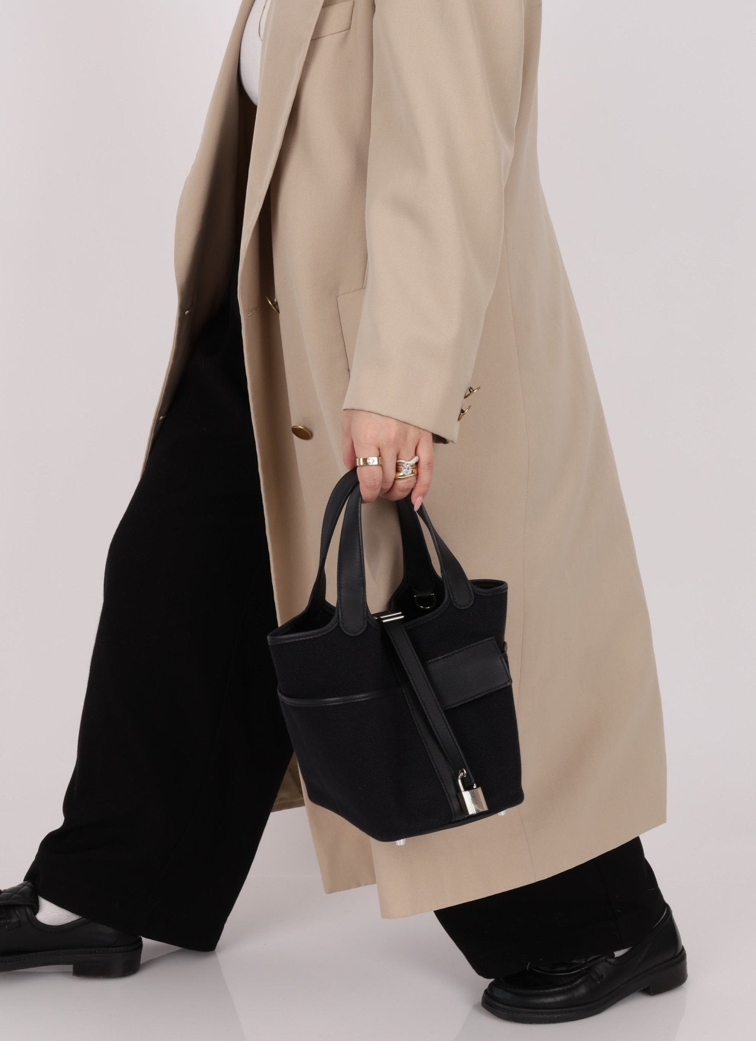 Hermès 2022 Noir Cargo Picotin 18 - FashioNica