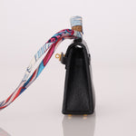 Hermès 2022 Noir Tadelakt Micro Kelly Twilly - FashioNica