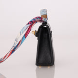 Hermès 2022 Noir Tadelakt Micro Kelly Twilly - FashioNica