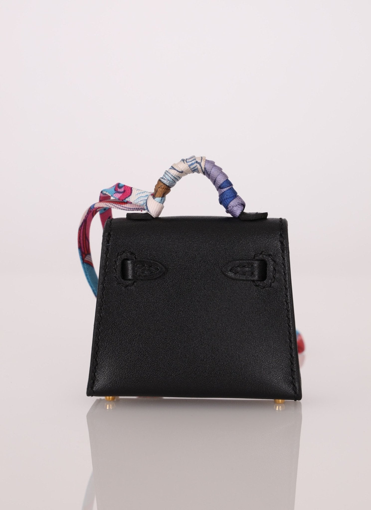 Hermès 2022 Noir Tadelakt Micro Kelly Twilly - FashioNica