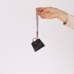 Hermès 2022 Noir Tadelakt Micro Kelly Twilly - FashioNica