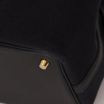 Hermès 2022 Noir Toile Goeland Swift Cargo Picotin Lock 18 GHW - FashioNica