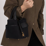 Hermès 2022 Noir Toile Goeland Swift Cargo Picotin Lock 18 GHW - FashioNica