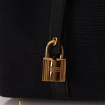 Hermès 2022 Noir Toile Goeland Swift Cargo Picotin Lock 18 GHW - FashioNica