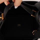 Hermès 2022 Noir Toile Goeland Swift Cargo Picotin Lock 18 GHW - FashioNica