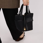 Hermès 2022 Noir Toile Goeland Swift Cargo Picotin Lock 18 GHW - FashioNica