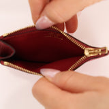 Hermes 2022 Rouge H Evercolor Constance Slim Wallet - FashioNica