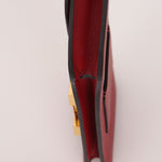 Hermes 2022 Rouge H Evercolor Constance Slim Wallet - FashioNica