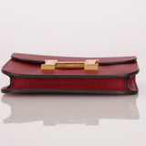 Hermes 2022 Rouge H Evercolor Constance Slim Wallet - FashioNica