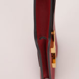 Hermes 2022 Rouge H Evercolor Constance Slim Wallet - FashioNica