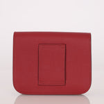 Hermes 2022 Rouge H Evercolor Constance Slim Wallet - FashioNica
