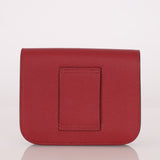 Hermes 2022 Rouge H Evercolor Constance Slim Wallet - FashioNica