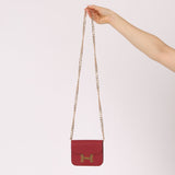 Hermes 2022 Rouge H Evercolor Constance Slim Wallet - FashioNica