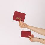Hermes 2022 Rouge H Evercolor Constance Slim Wallet - FashioNica