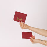 Hermes 2022 Rouge H Evercolor Constance Slim Wallet - FashioNica
