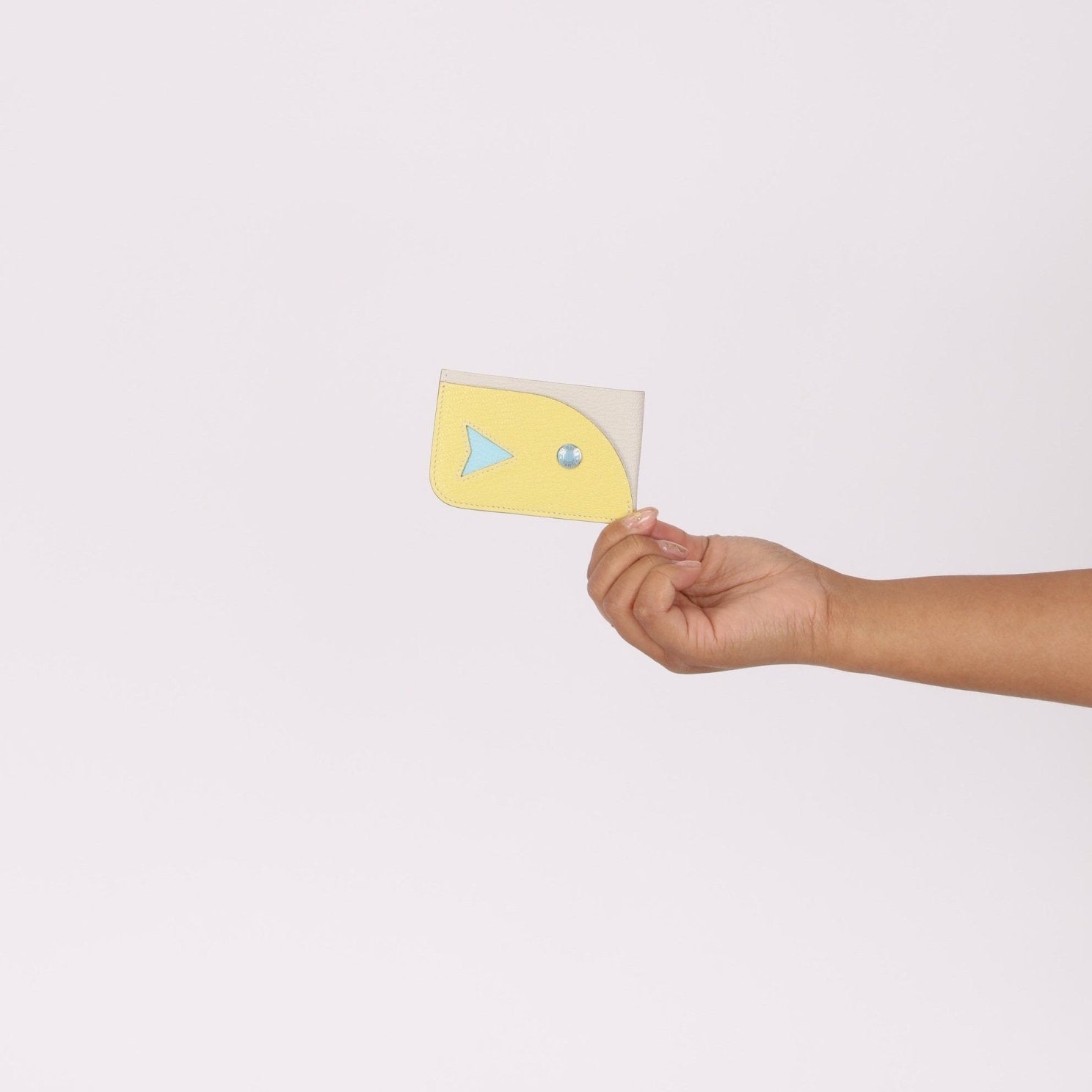 Hermès 2023 Chevre Mysore Poisson Card Holder PHW - FashioNica