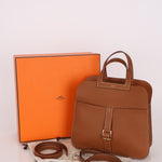 Hermès 2023 Clemence Gold Halzan 31 GHW - FashioNica