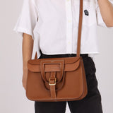 Hermès 2023 Clemence Gold Halzan 31 GHW - FashioNica