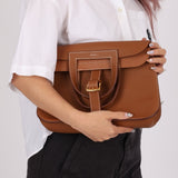 Hermès 2023 Clemence Gold Halzan 31 GHW - FashioNica