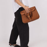 Hermès 2023 Clemence Gold Halzan 31 GHW - FashioNica