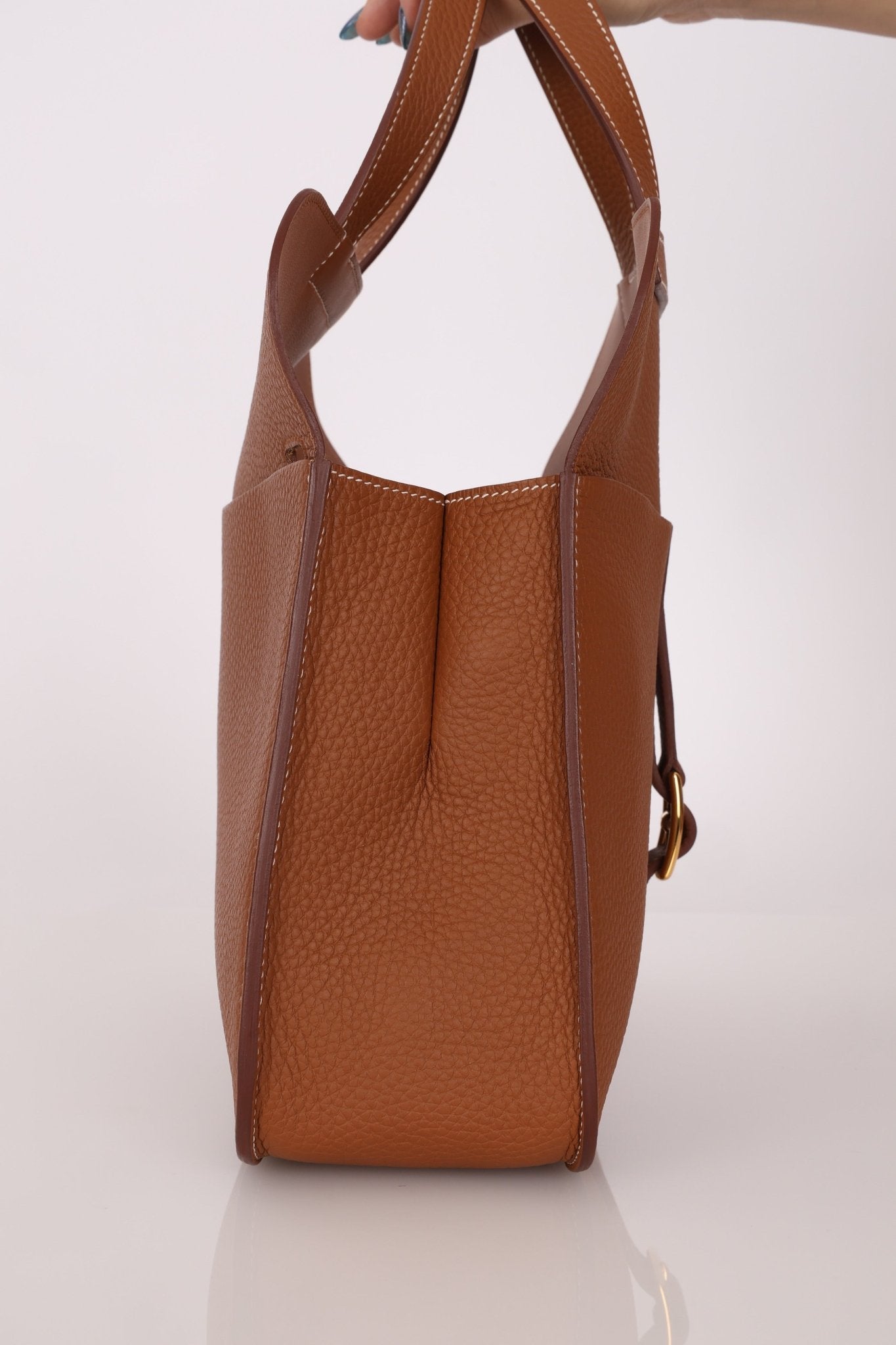 Hermès 2023 Clemence Gold Halzan 31 GHW - FashioNica