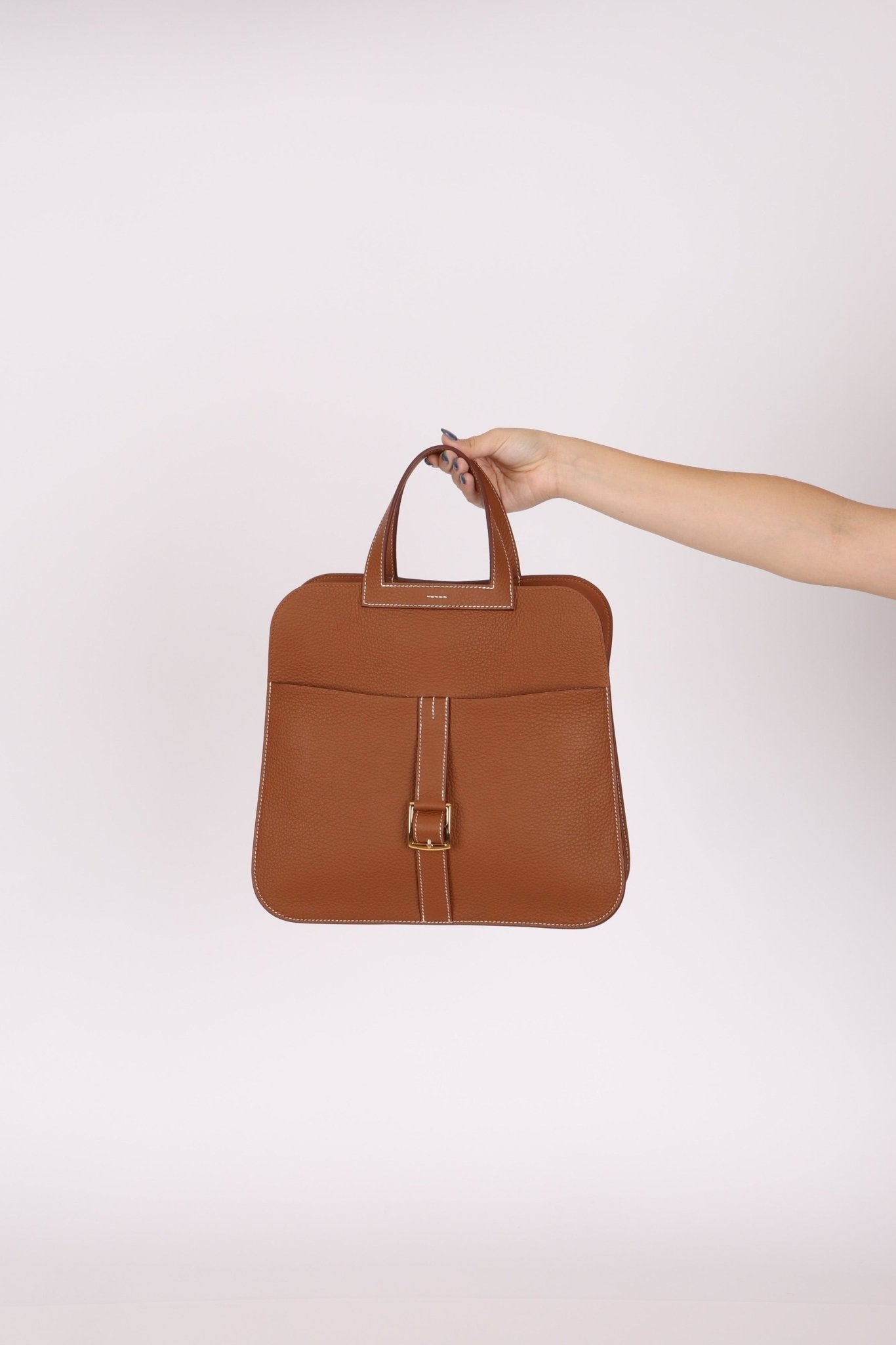 Hermès 2023 Clemence Gold Halzan 31 GHW - FashioNica