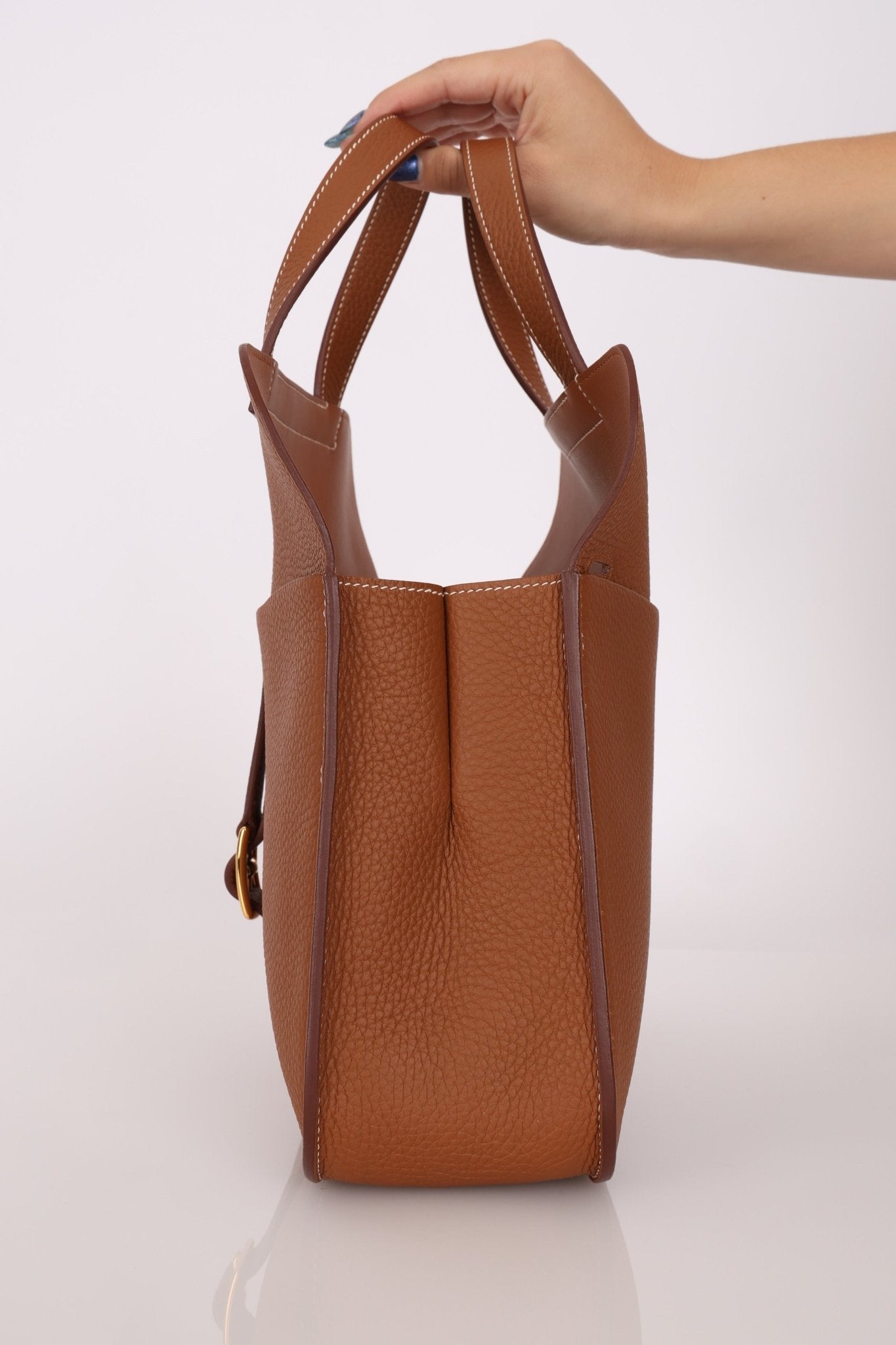 Hermès 2023 Clemence Gold Halzan 31 GHW - FashioNica