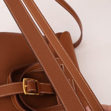 Hermès 2023 Clemence Gold Halzan 31 GHW - FashioNica