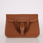 Hermès 2023 Clemence Gold Halzan 31 GHW - FashioNica