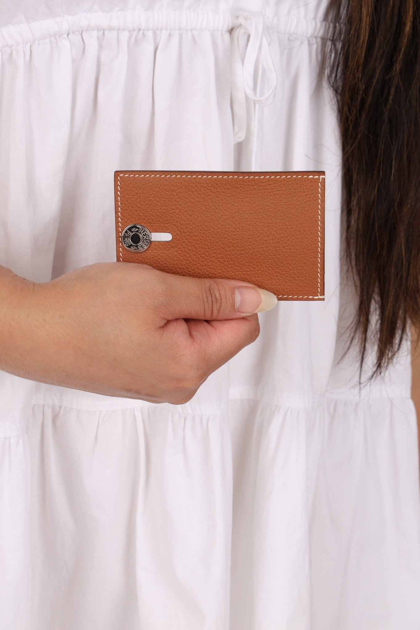 Hermès 2023 Gold Diabolo Cardholder PHW - FashioNica