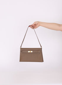 Hermès 2023 Kelly Elan Veau Madame Etoupe GHW - FashioNica