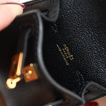Hermès 2023 Micro Kelly Noir Tadelakt Twilly Bag Charm - FashioNica