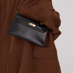 Hermès 2023 Noir Chevre Chamkila Kelly Elan GHW - FashioNica