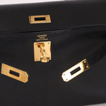 Hermès 2023 Noir Chevre Chamkila Kelly Elan GHW - FashioNica