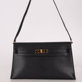 Hermès 2023 Noir Chevre Chamkila Kelly Elan GHW - FashioNica