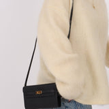 Hermès 2023 Noir Epsom Kelly To Go Wallet GHW - FashioNica